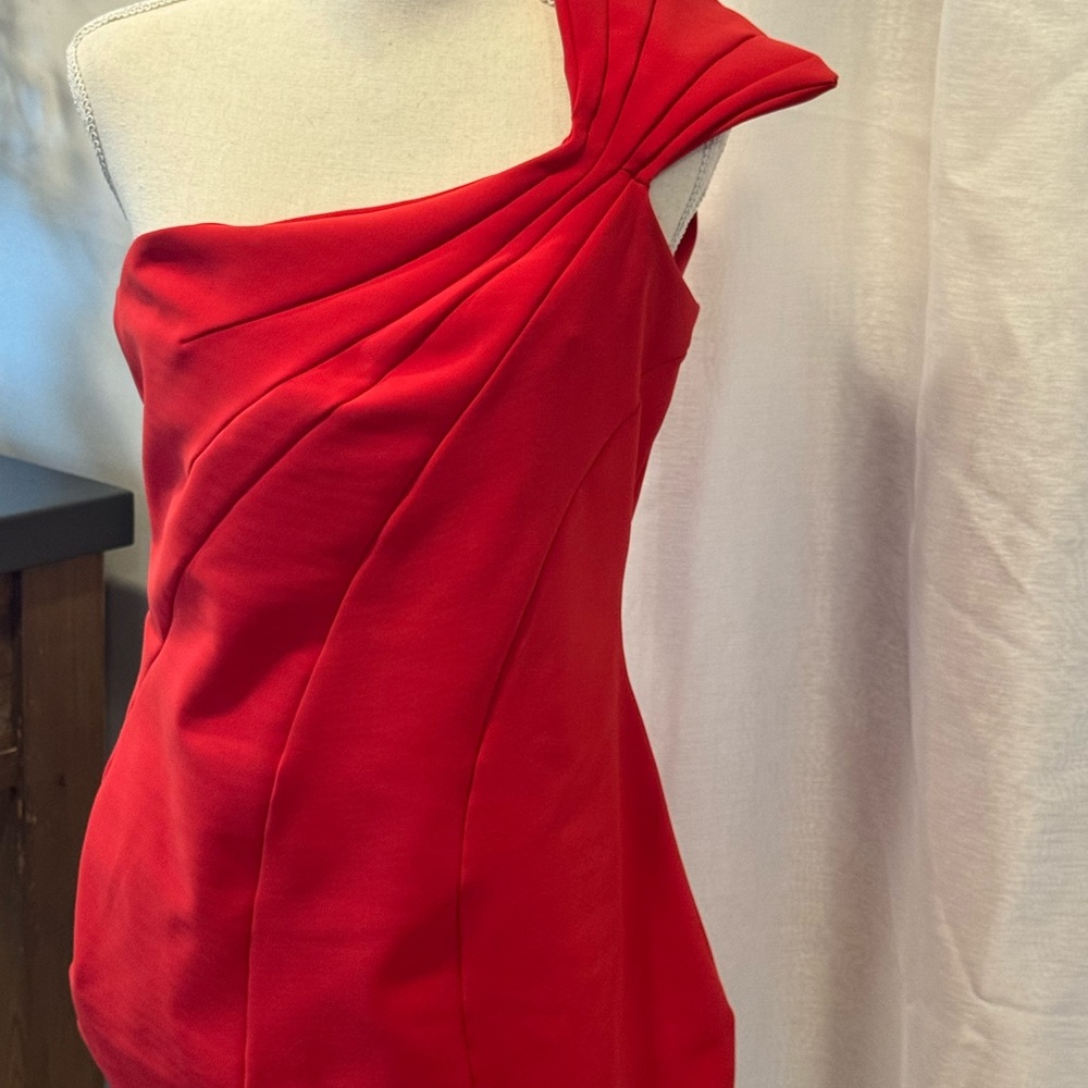 Chiara Boni Scarlet One-Shoulder top
